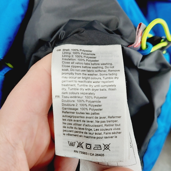 Helly Hansen Blue Zip Front Puffer Jacket Z48 - Picture 6 of 7